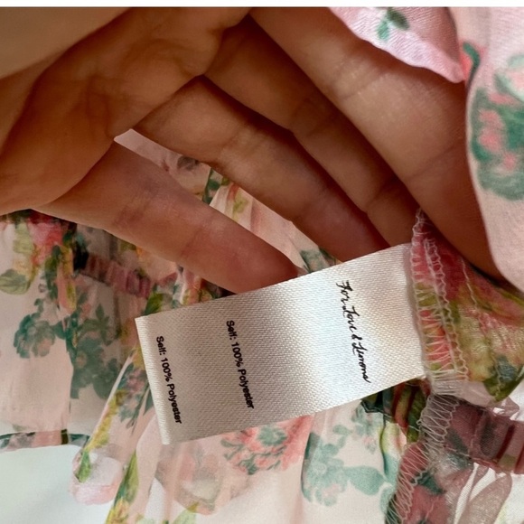 For Love & Lemons Skivvies Eden Sleep Tank Top Medium Garden Floral - Picture 2 of 8